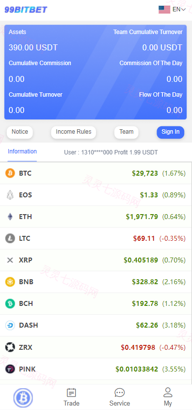 开源版海外双语言竞猜系统/虚拟币大小单双竞猜下注/USDT充值 - 1