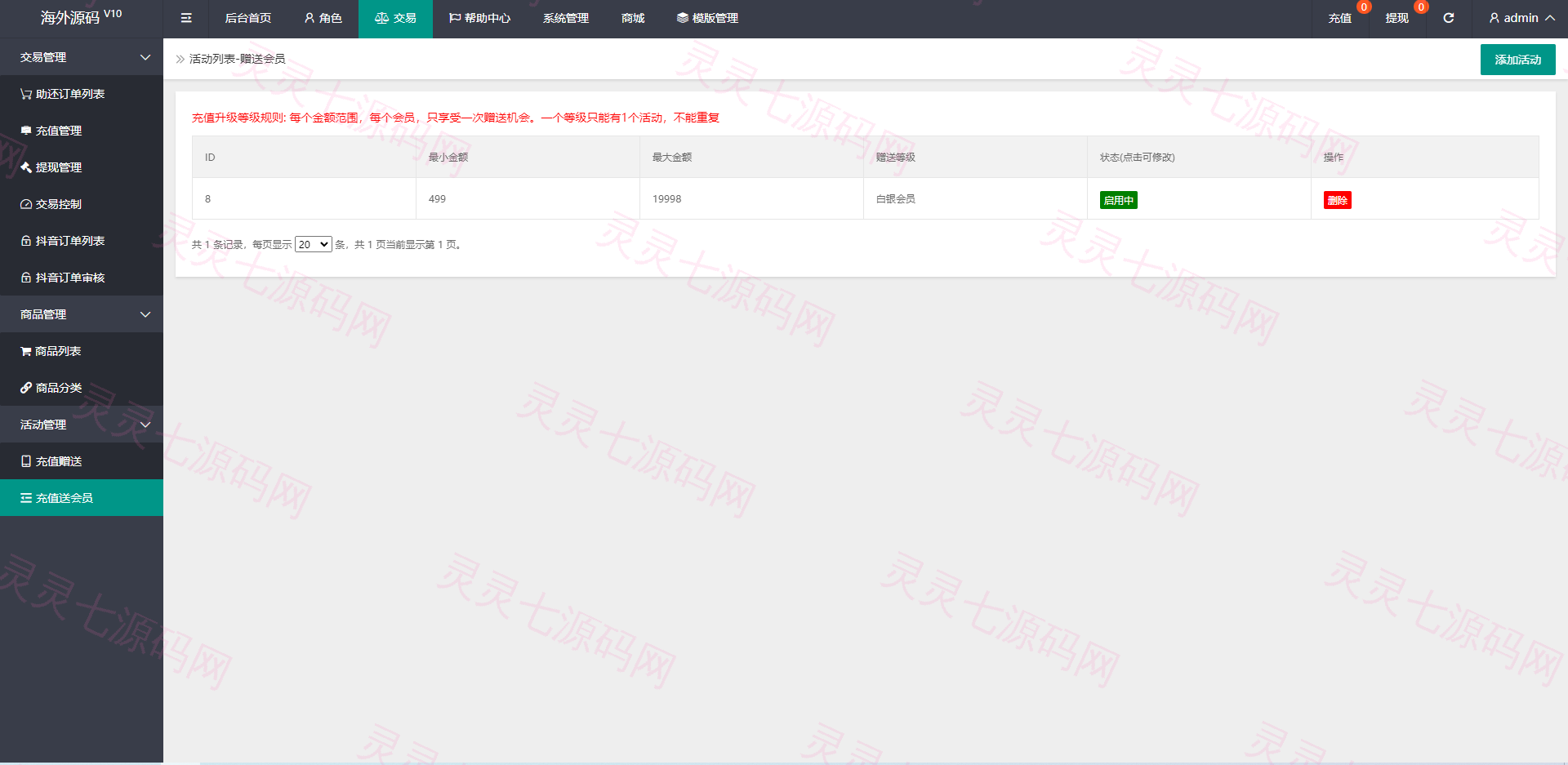 定制版抖音刷单系统/抖音抢单刷单源码/手动自动抢单 - 20