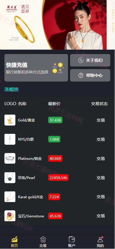 uinapp版微交易系统/贵金属交易平台/定制版微盘源码 - 4