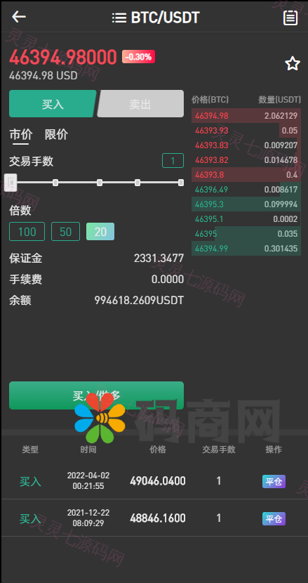 【2022 3月新品】区块链交易所/秒合约/NFT/跟单/币币交易 - 11