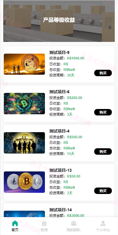 海外多语言投资理财系统/投资认购系统/前端vue - 4