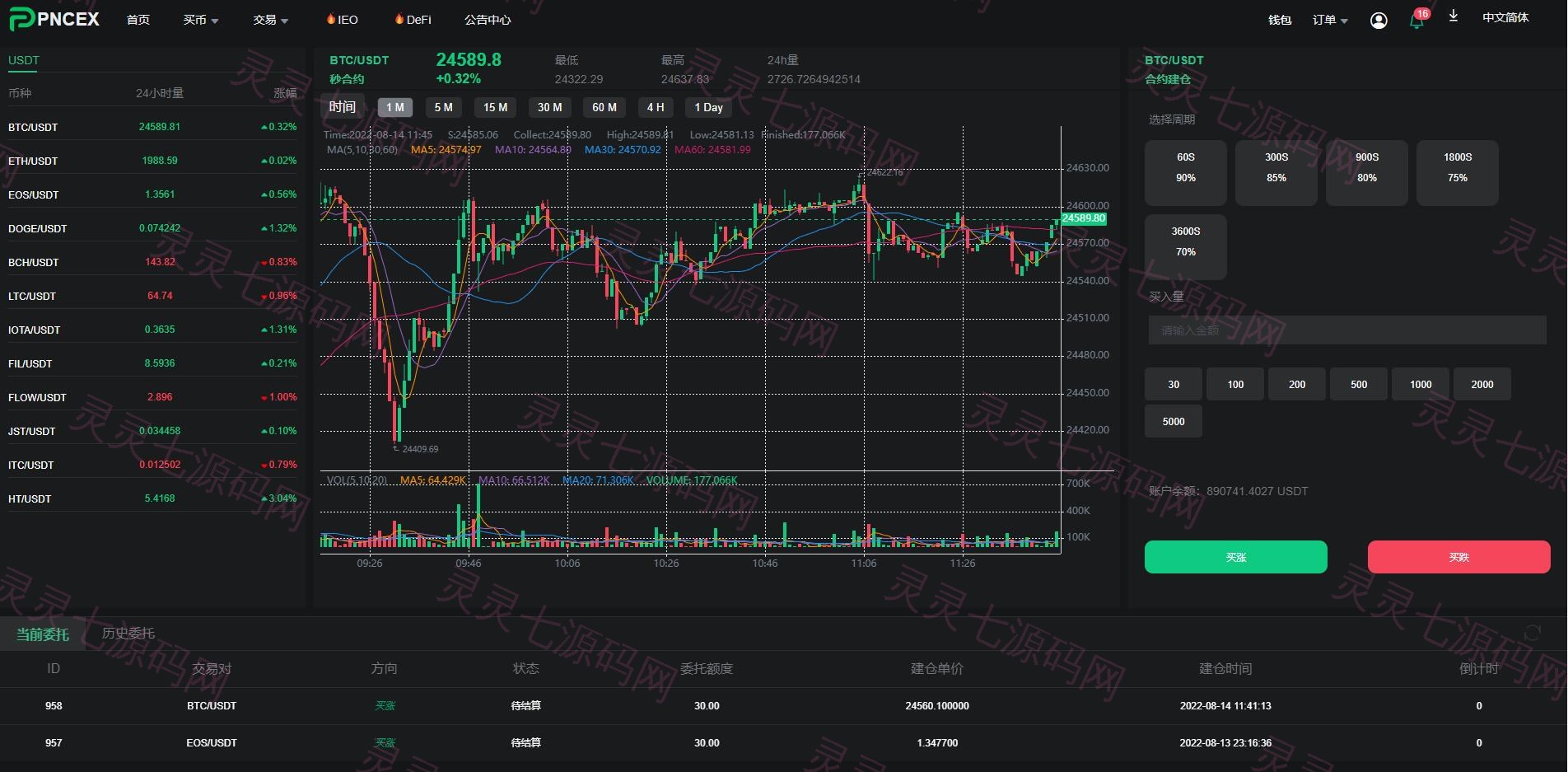 全新优化版区块链交易所/币币秒合约交易/IEO认购/质押挖矿 - 17