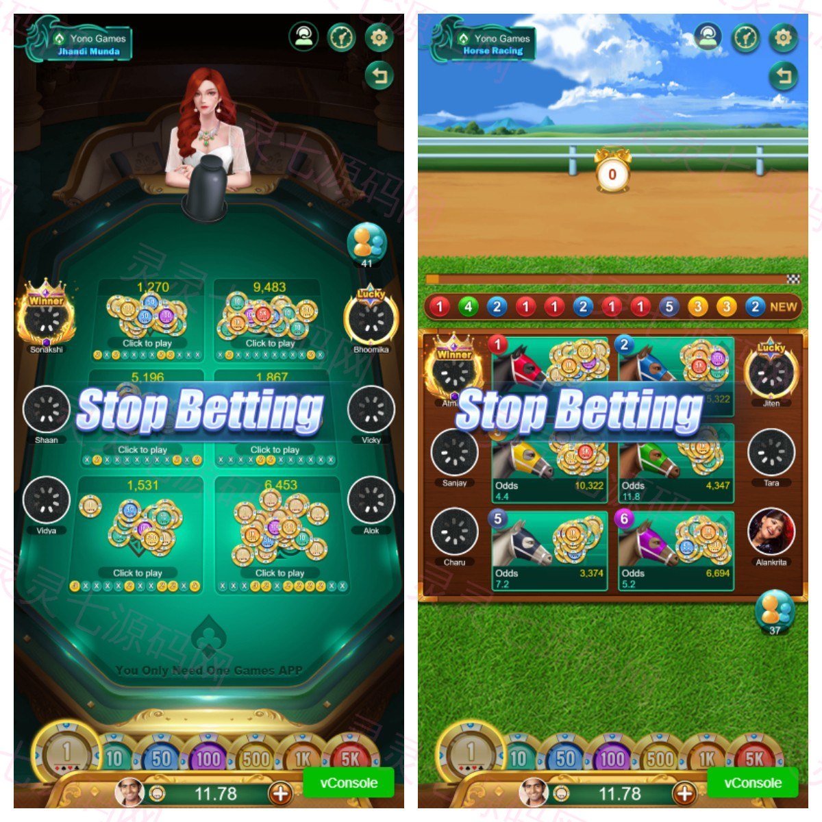 全开源印度棋牌游戏源码/cocos2d棋牌游戏/竖版印度slots源码 - 6