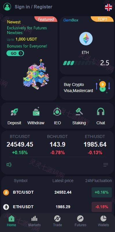 全新优化版区块链交易所/币币秒合约交易/IEO认购/质押挖矿 - 3