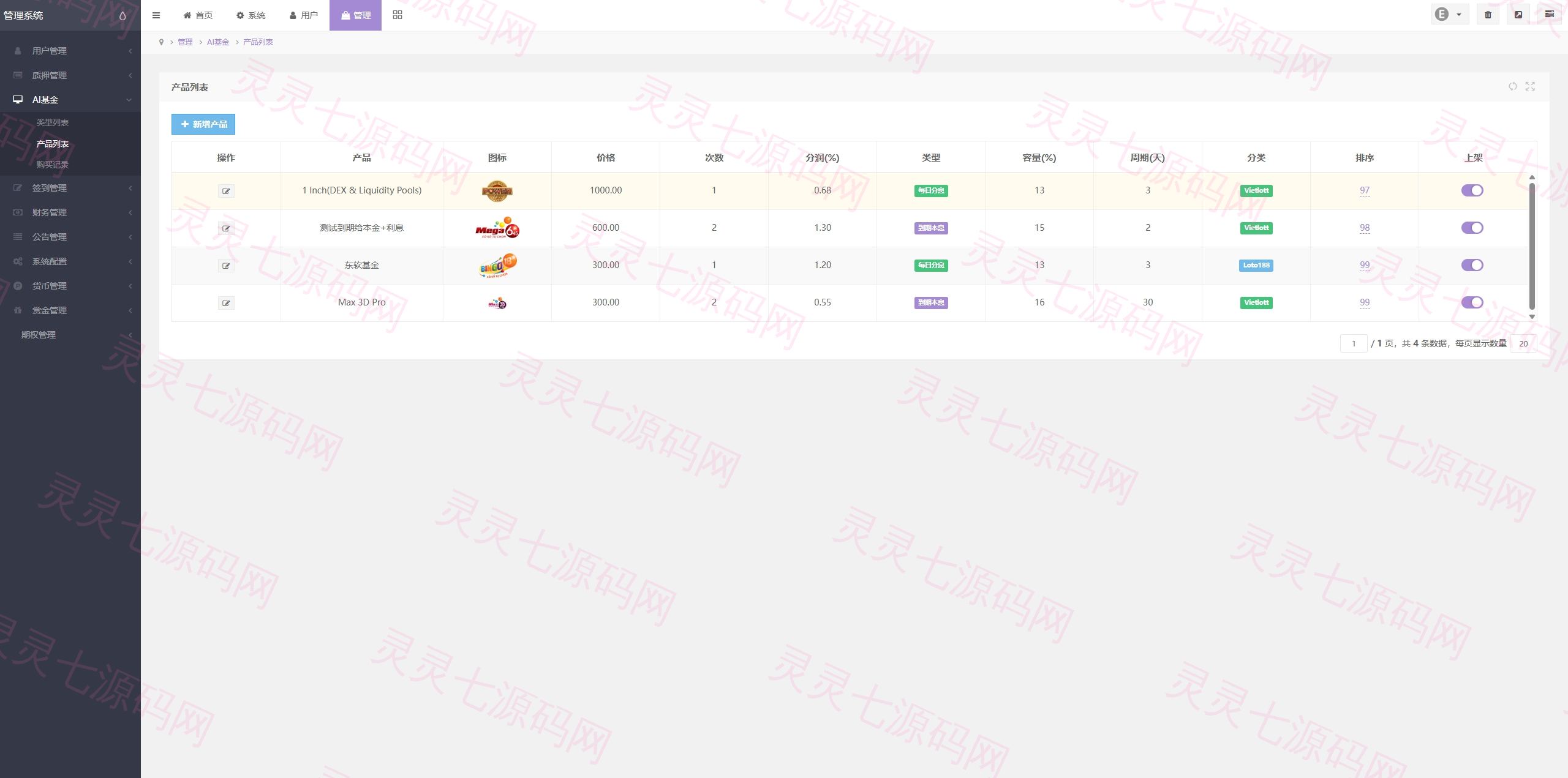 多语言虚拟币交易系统/质押/AI基金/期权/投票 - 17