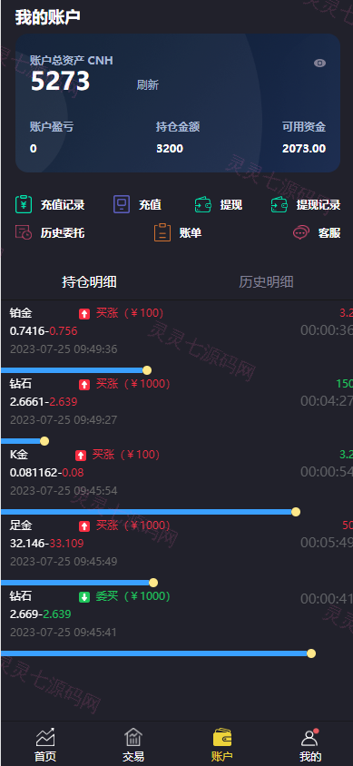 二开版微交易系统/贵金属微盘交易平台/前端uinapp - 7