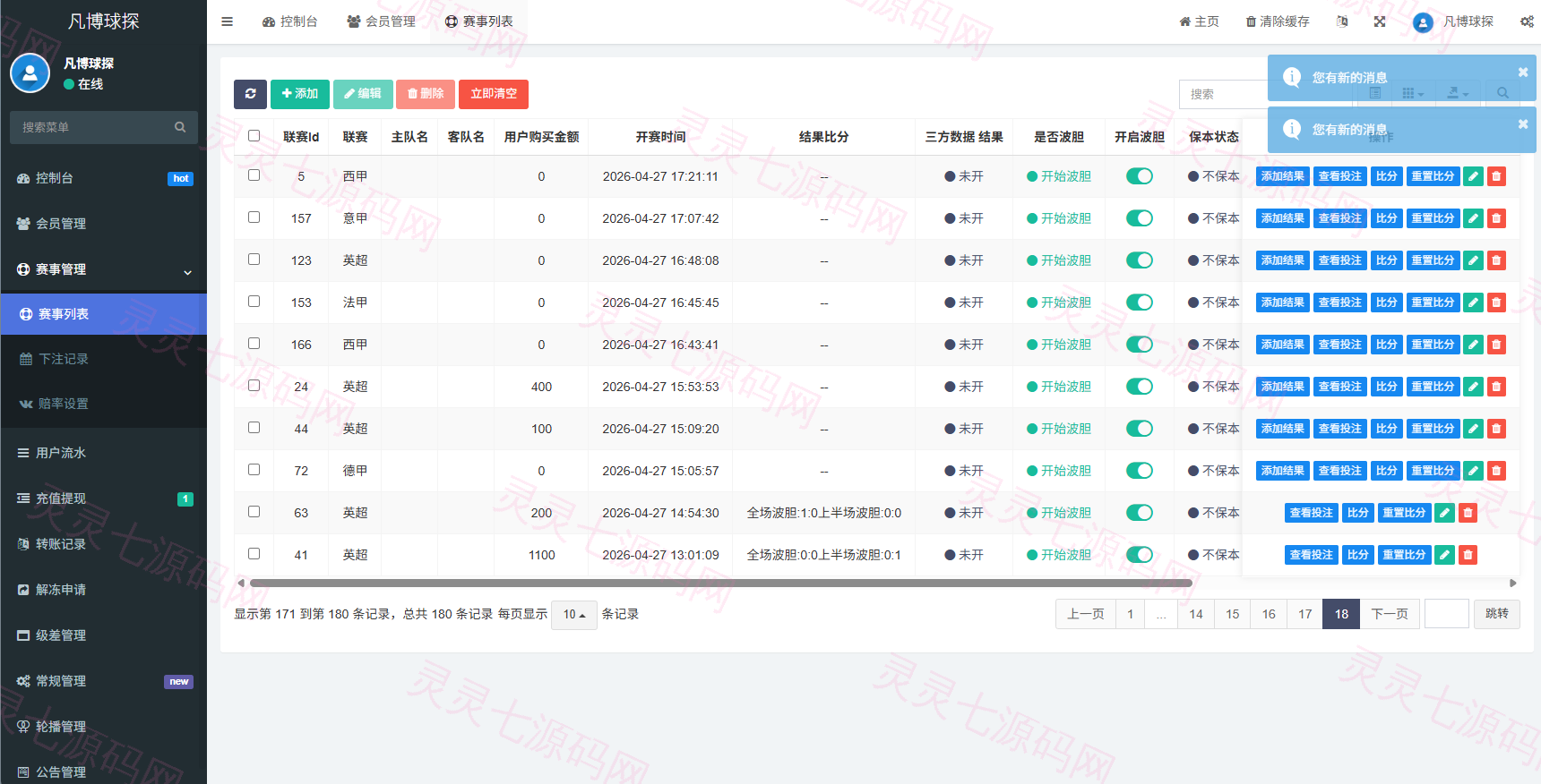 海外反波胆系统/电脑自适应/球盘源码/足球下注 - 21