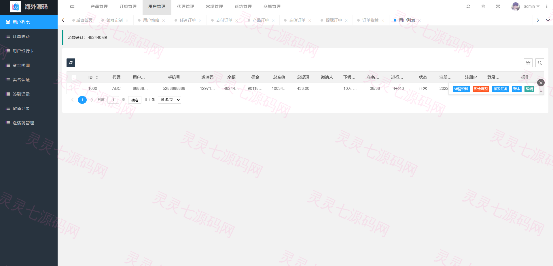 海外抢单刷单系统/前端uinapp/策略组在线派单/订单自动匹配系统 - 13