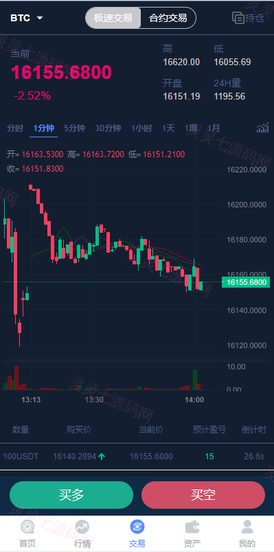 二开版秒合约交易所/多语言海外交易所源码 - 6