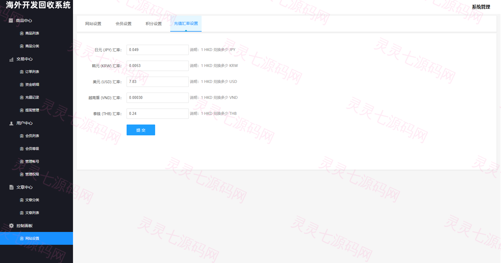 海外新能源商品回收系统/自定义回收/信用分/多语言订单回收 - 22