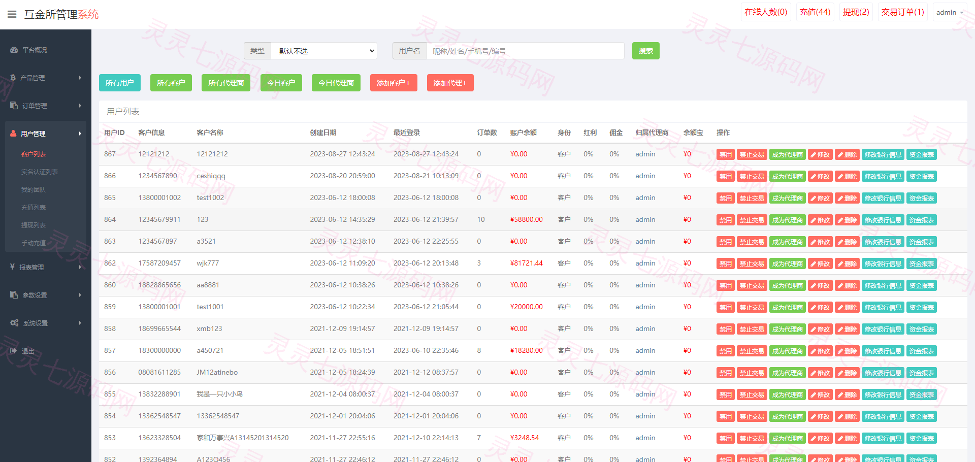 二开版虚拟币微交易系统/伪交易所系统/代理后台/余额宝微盘源码 - 16