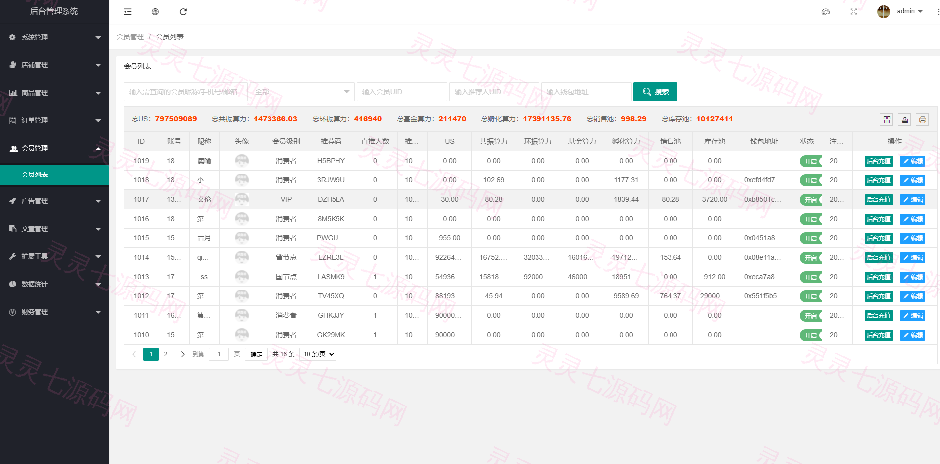 US算力商城系统/USDT充值/购物返利系统 - 15