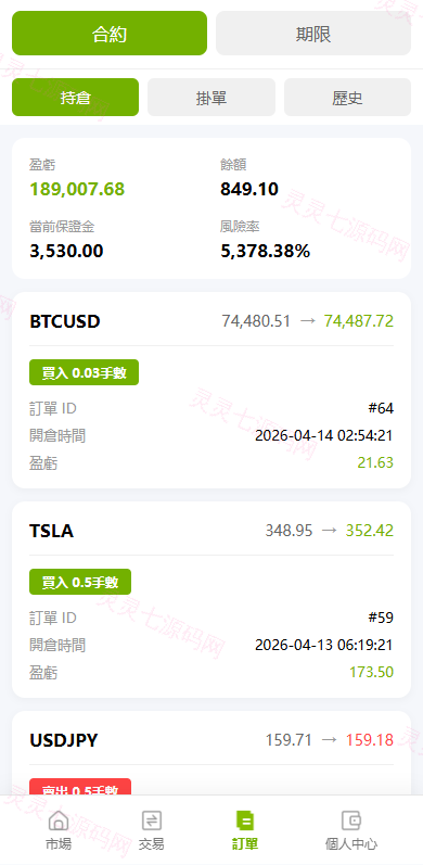 多语言PC/H5版st7交易所/美股/外汇/理财/贷款/K线控制 - 18