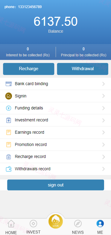 英文版p2p投资理财源码/众筹投资分红系统 - 6