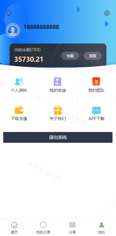 定制版六国语言/充电宝投资/海外虚拟投资理财/TRX充值 - 11