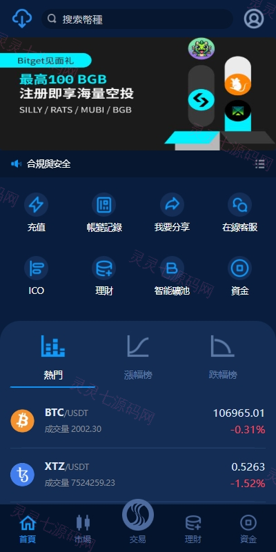 海外交易所系统/永续合约交割合约/K线控制/质押理财 - 1