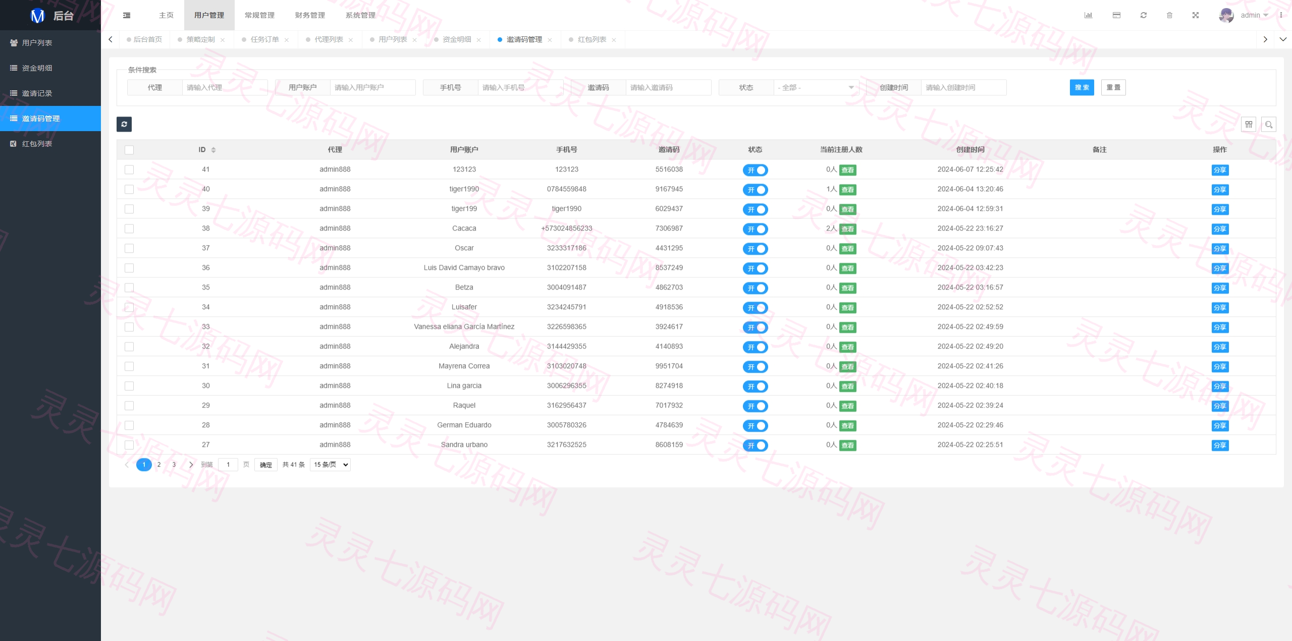 运营版前端uniapp海外抢单刷单系统/策略组/打针/风险值/36国语言 - 25