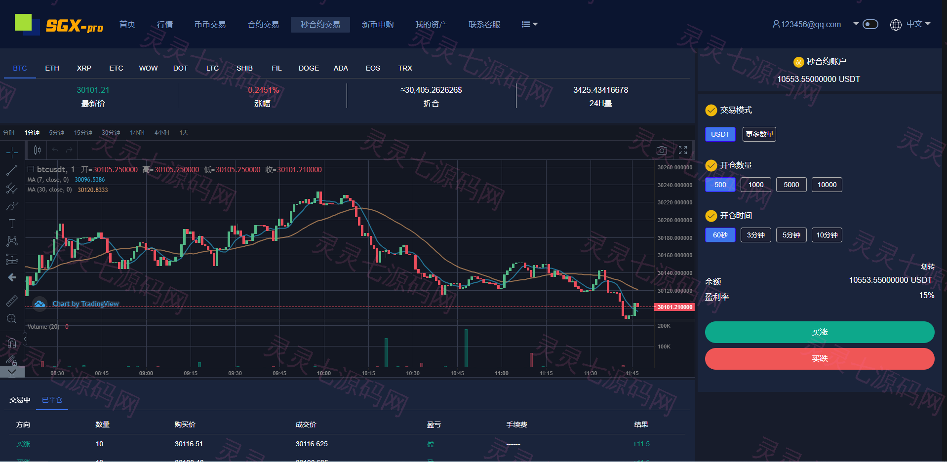 多语言交易所系统/秒合约交易/理财认购矿机闪兑贷款 - 22