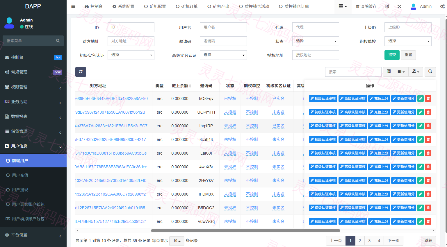 多语言DAPP交易所/虚拟币/股票/外汇/借贷/质押/信用分 - 25