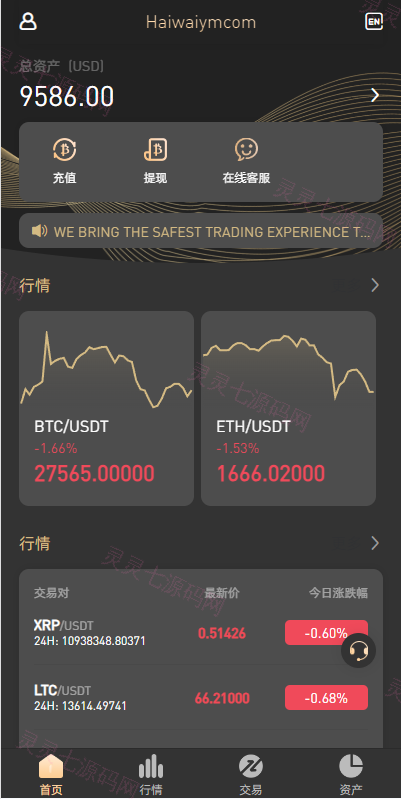 新版多语言海外微盘系统/微交易/虚拟币时间盘/伪交易所 - 2