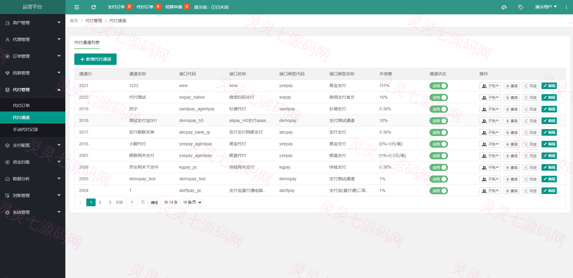 XxPayPro最终版/XxPay聚合支付系统/三方支付源码 - 6