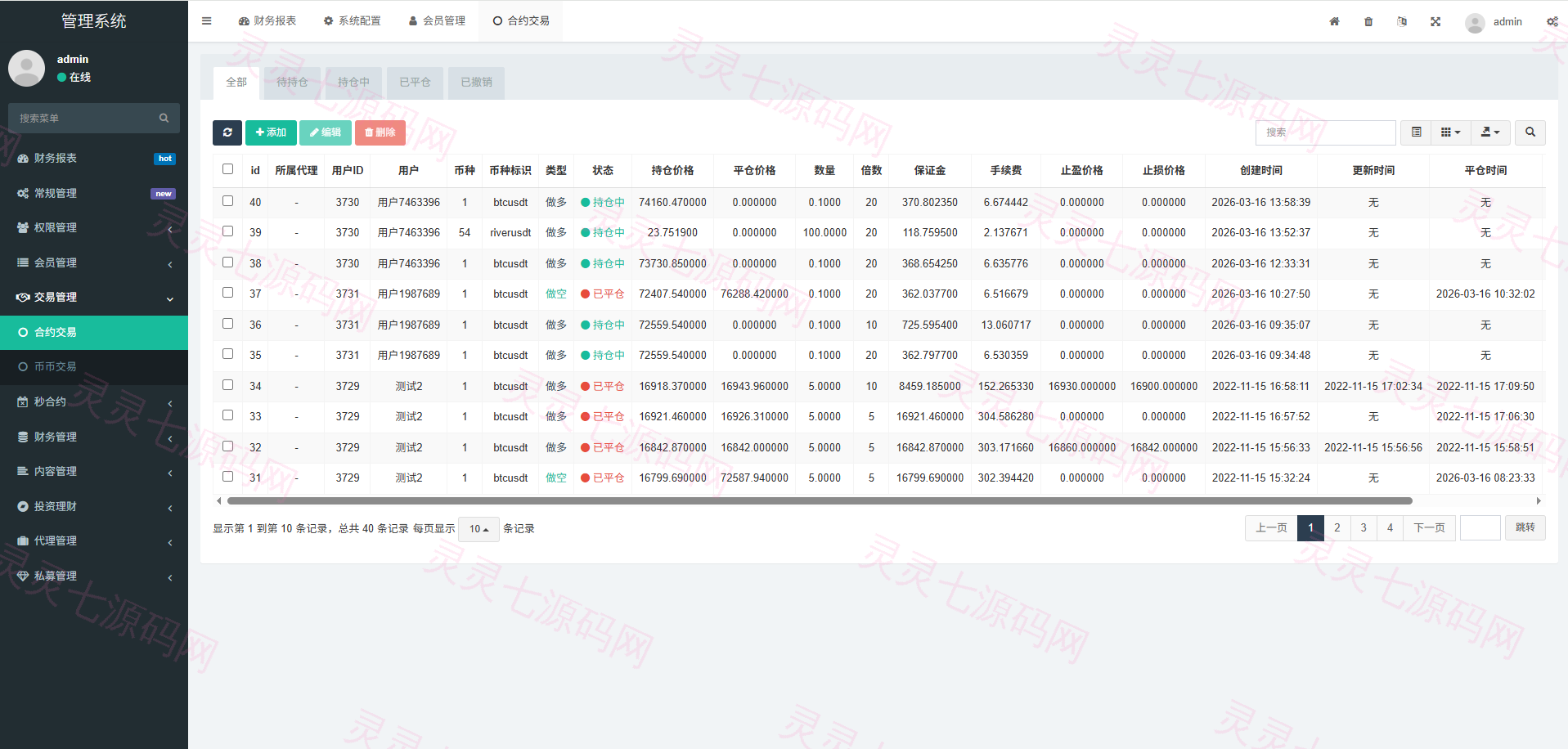 多语言交易所系统/秒合约/合约币币/理财/平台币 - 29