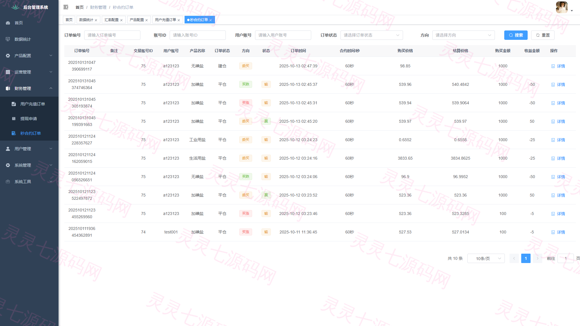 JAVA微盘系统/中盐微盘微交易/期货时间盘/前端uniapp - 13