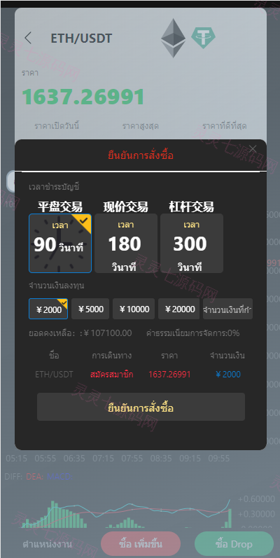 泰语微盘系统/虚拟币微交易系统/伪交易所系统 - 4