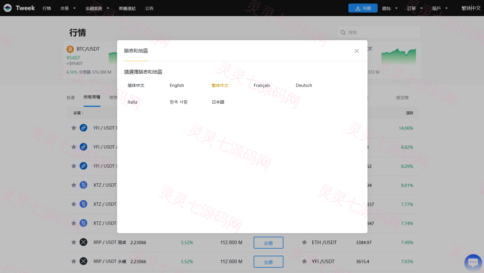 多语言交易所系统/永续合约交割合约/K线控制/C2C/借币 - 20