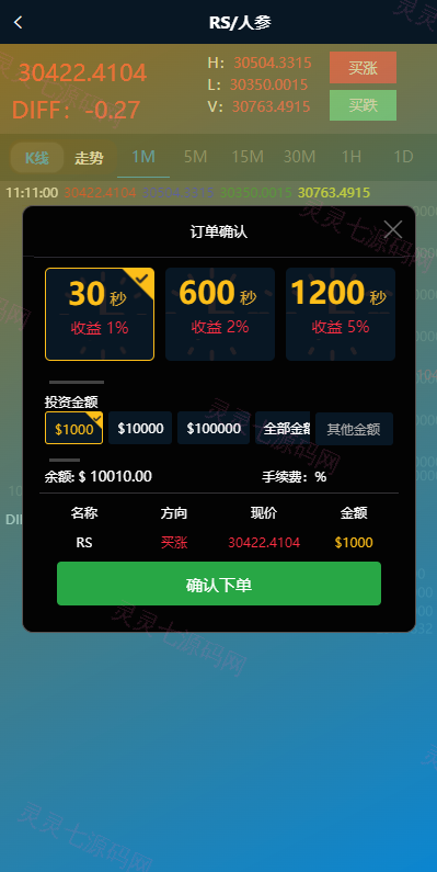 新版ui药材微盘系统/微交易源码/时间盘系统 - 4