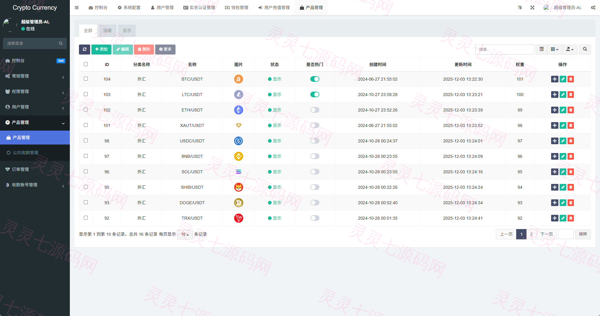 新UI海外微盘系统/虚拟币秒合约/多语言时间盘 - 16