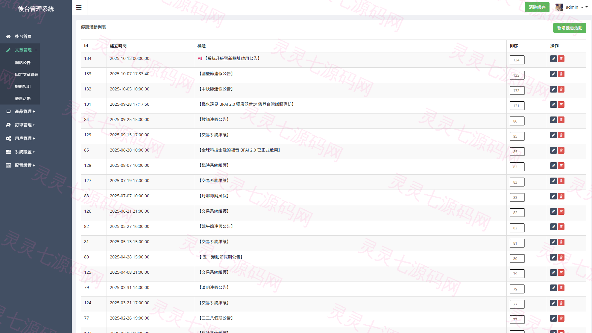 多语言虚拟币交易系统/秒合约交易/伪交易所/时间盘 - 16
