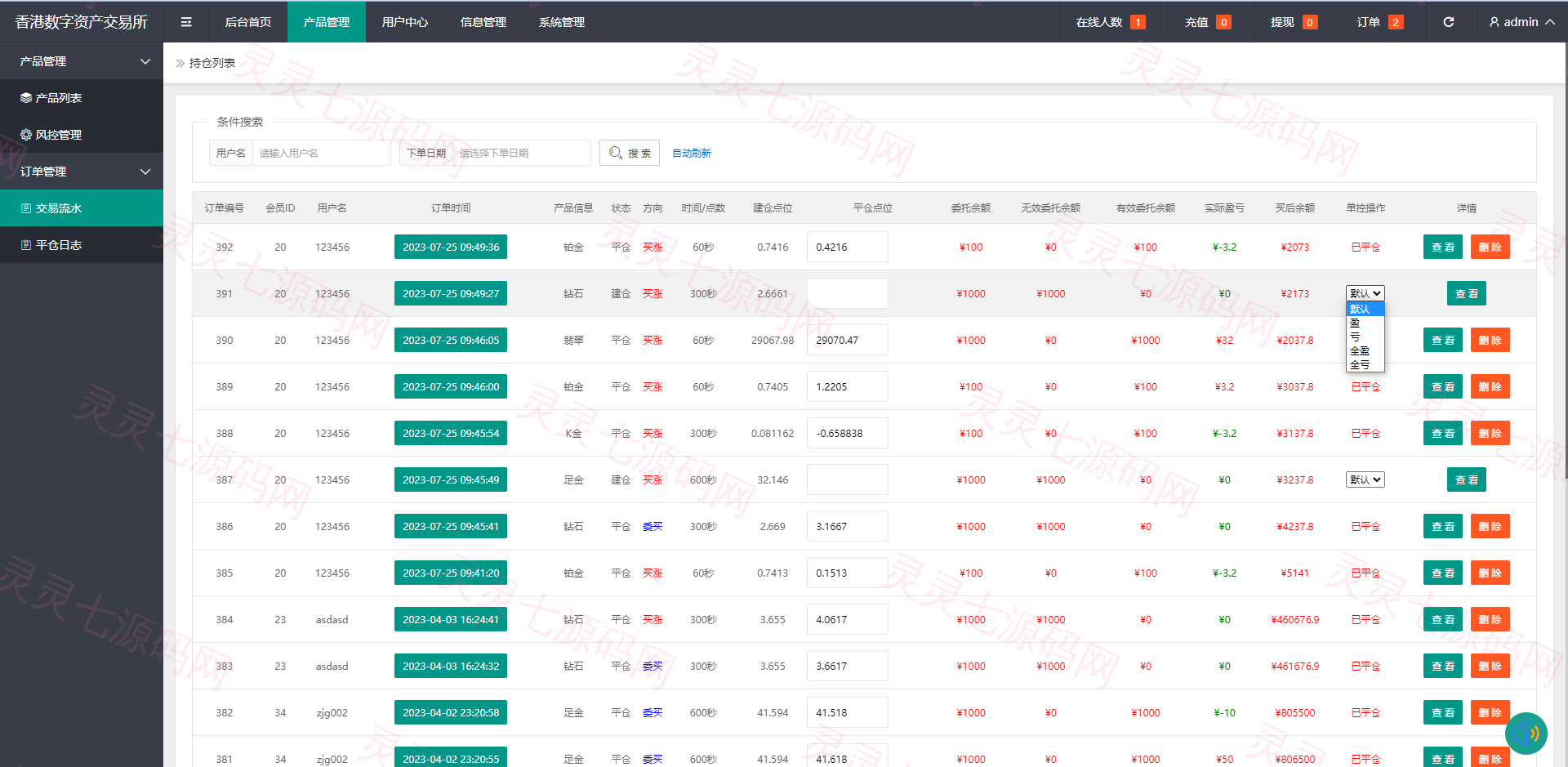 二开版微交易系统/贵金属微盘交易平台/前端uinapp - 13