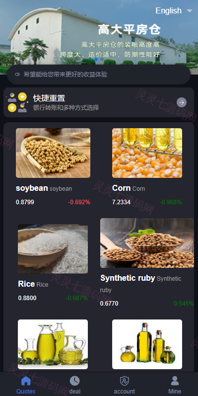 二开版微交易系统/粮食微盘系统/双语言微盘 - 2