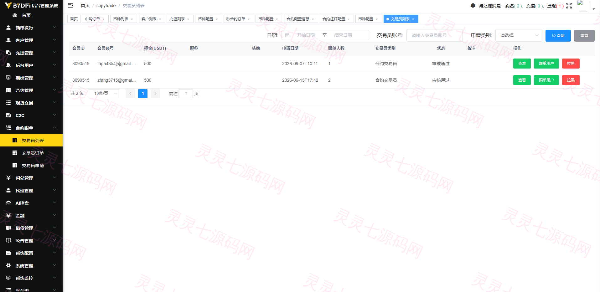 多语言JAVA交易所/合约/期权/平台币/跟单/行情控制 - 25