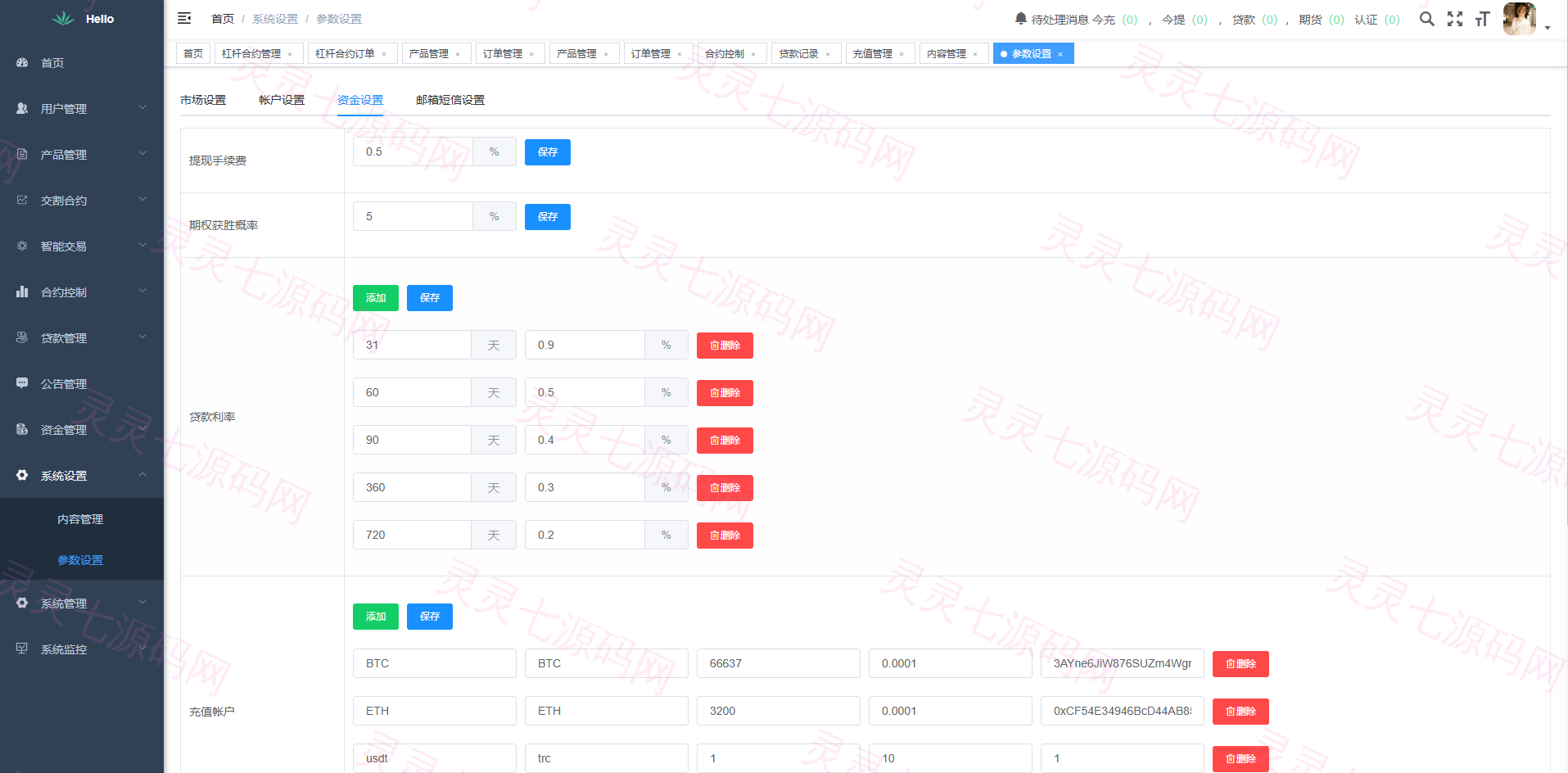 海外DAPP交易所系统/交割合约/永续合约/K线控制/模拟账户 - 30