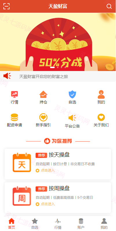 uinapp版股票交易系统/股票配资策略系统/K线图完美 - 1