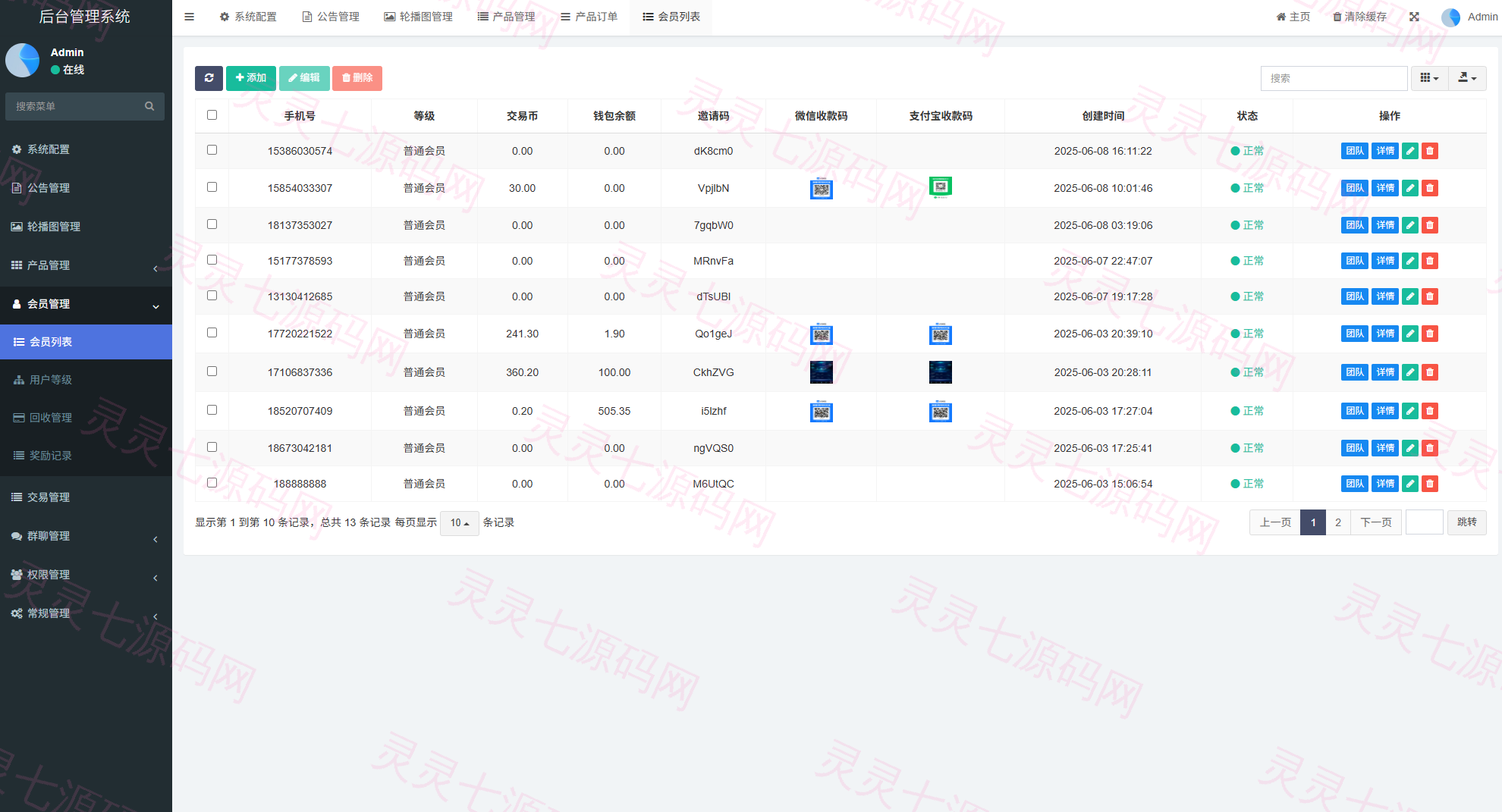 虚拟币矿机投资系统/系统币C2C交易/多级分销/群聊系统 - 17