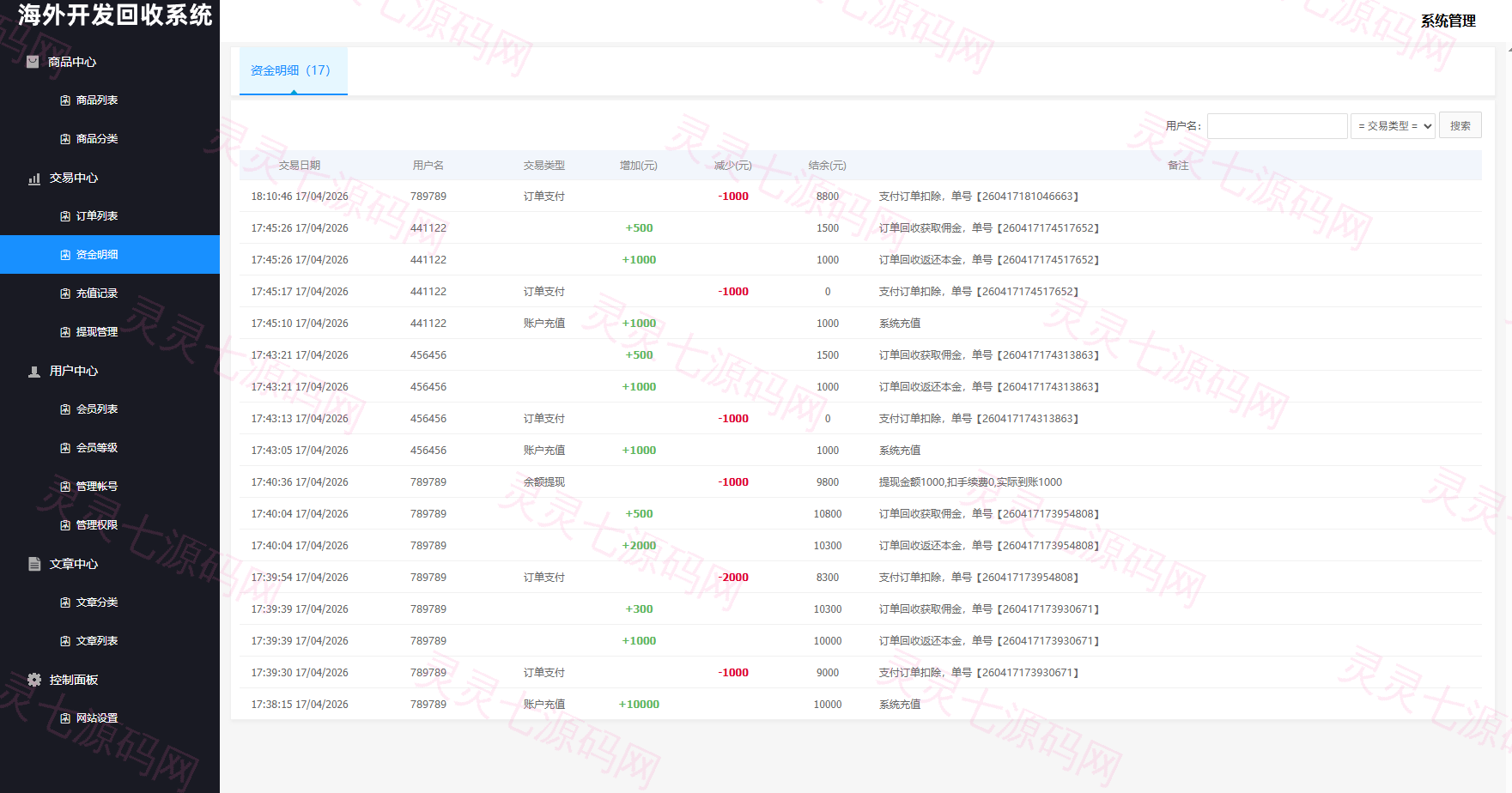 海外新能源商品回收系统/自定义回收/信用分/多语言订单回收 - 18