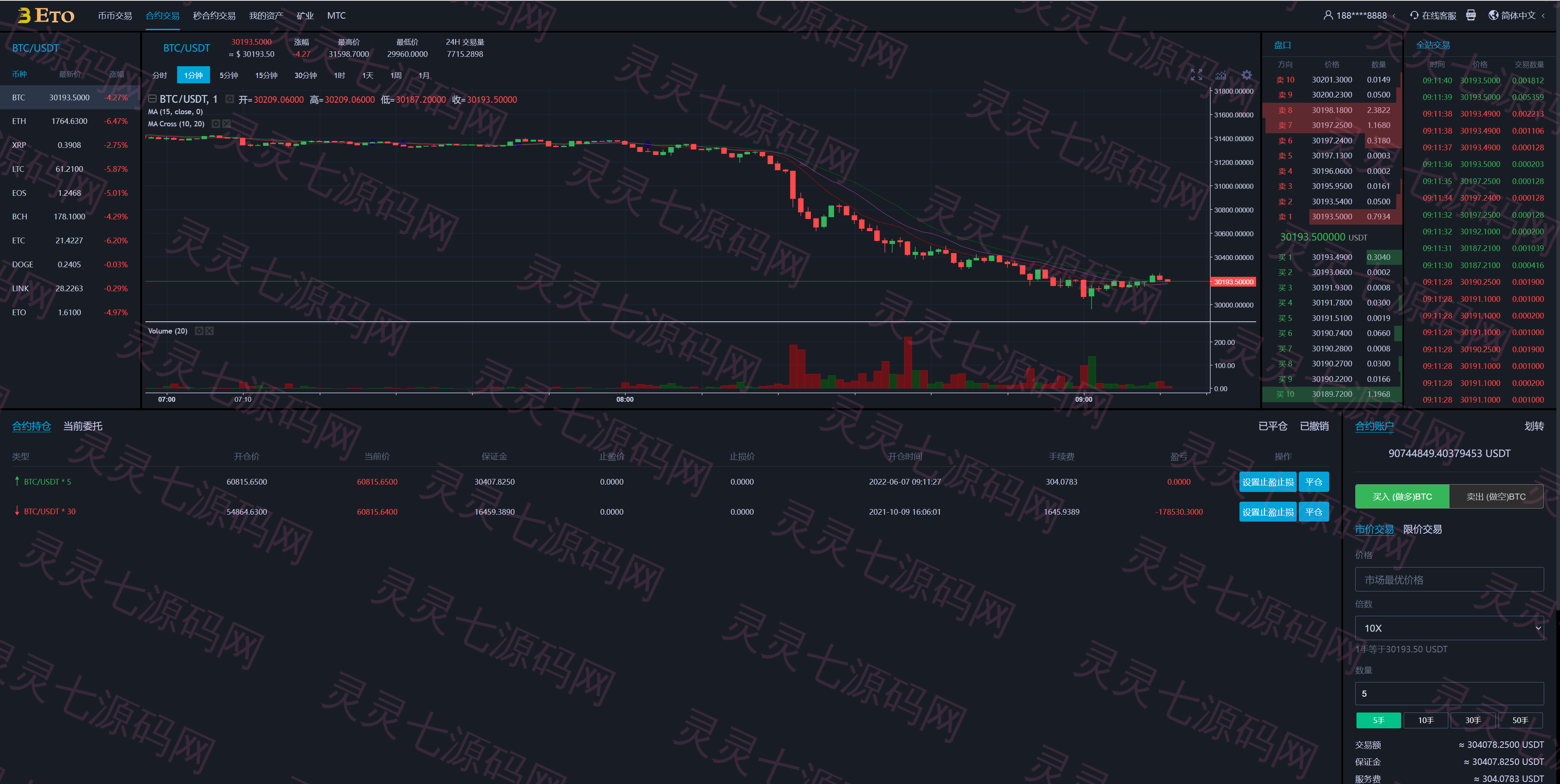 多语言交易所/合约秒合约交易/质押挖矿矿机投资/MTC/ETO币币交易所 - 4
