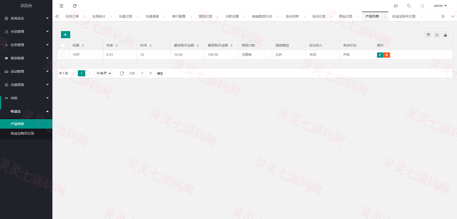 海外多语言电影任务系统/电影投资刷单源码 - 24