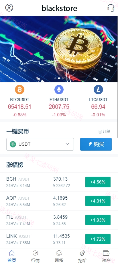海外运营版交易所系统/U本位/期权交易/挖矿/兑换/全币K线控制 - 1