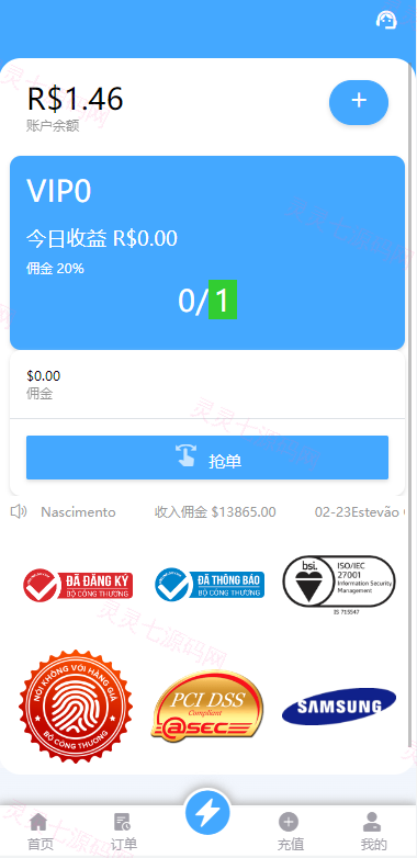 双UI多语言海外抢单刷单系统/分组派单/订单自动匹配系统 - 7