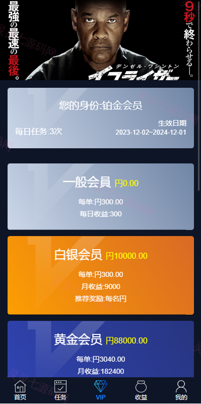 海外电影任务系统/看视频返利/电影视频投资刷单源码 - 9