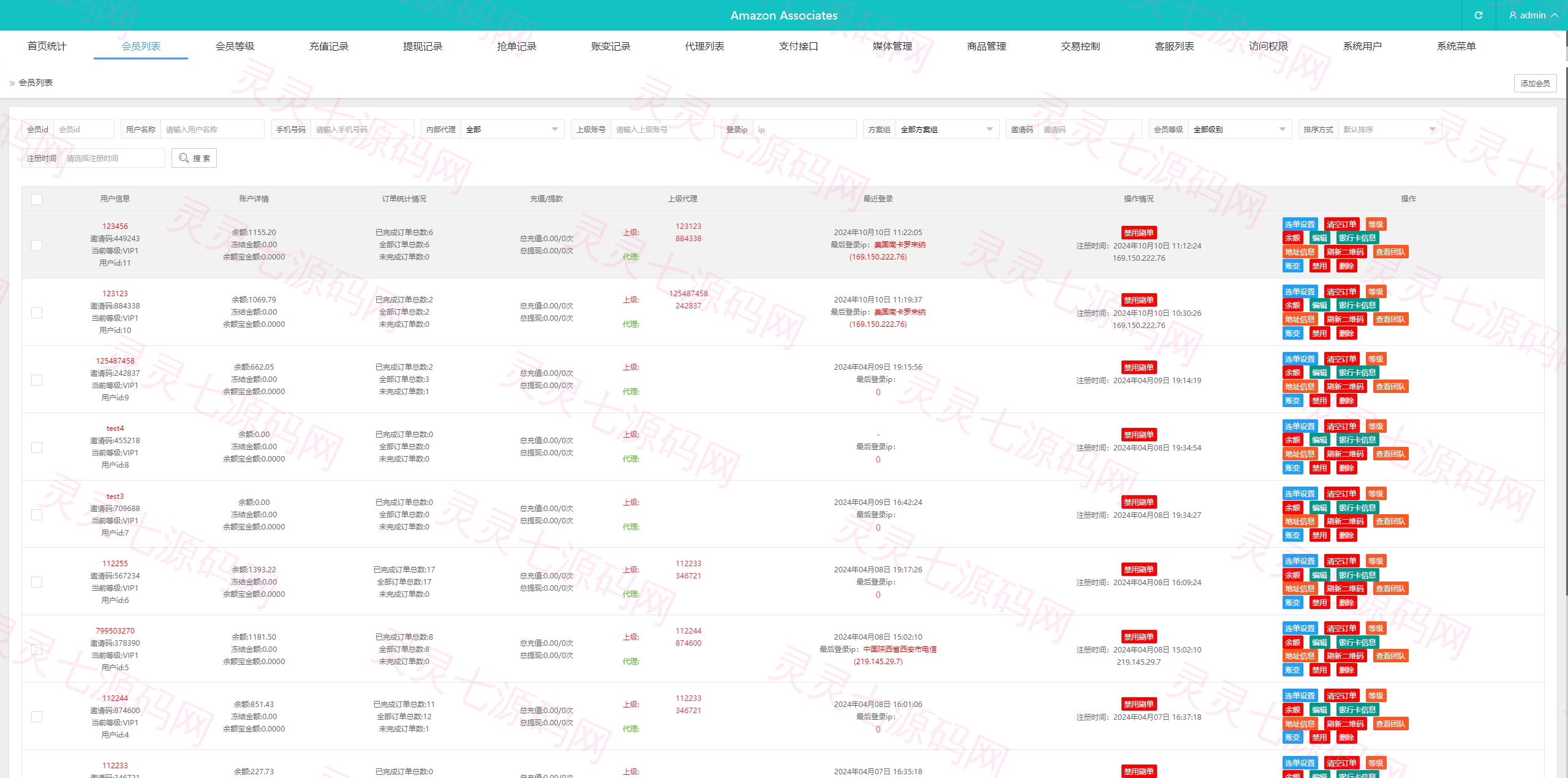 新版UI海外抢单刷单系统/连单卡单系统/前端VUE - 11