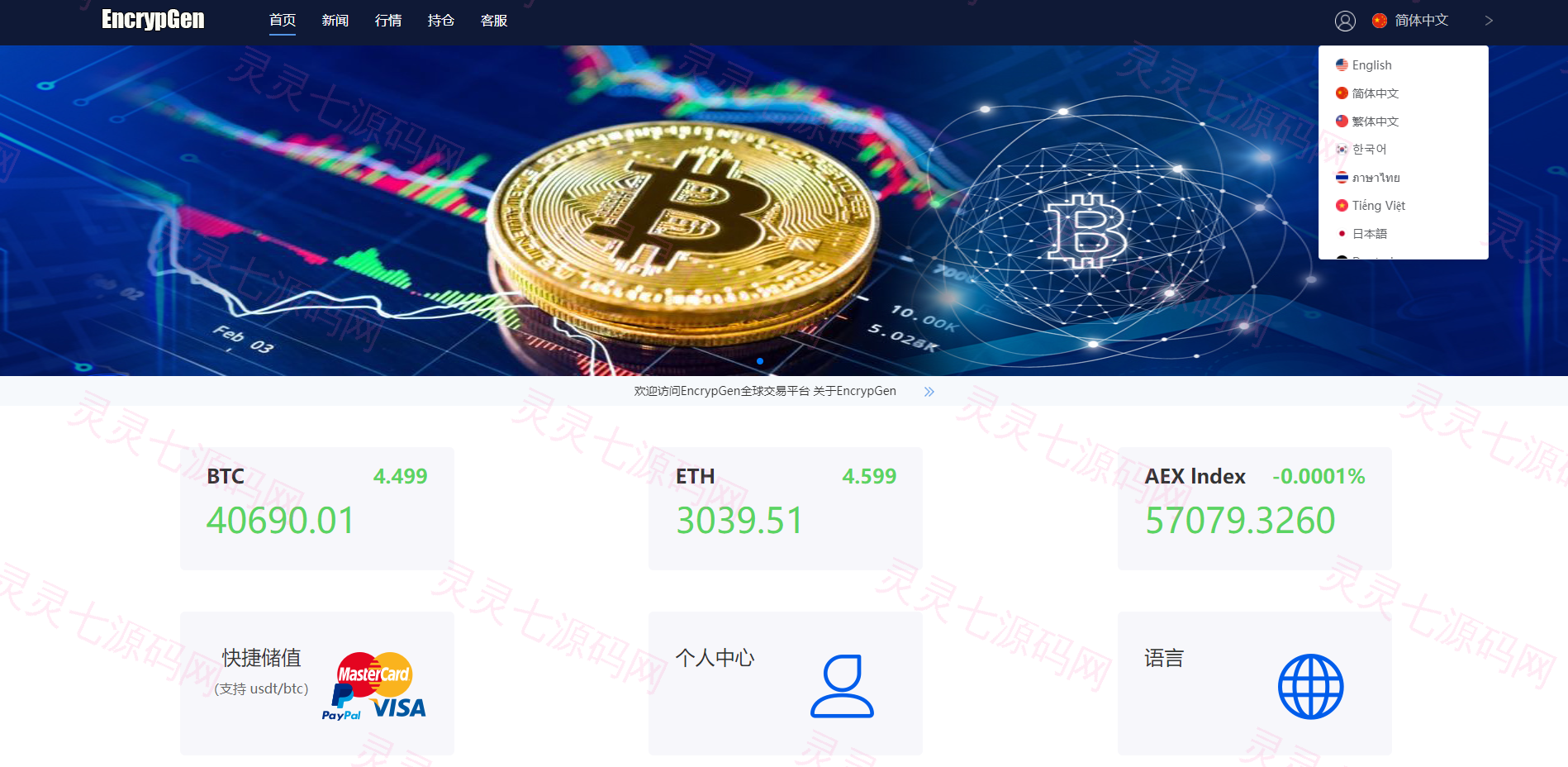 全新PC版微盘系统/微盘外汇系统/USDT充值/九种语言/实名认证 - 3