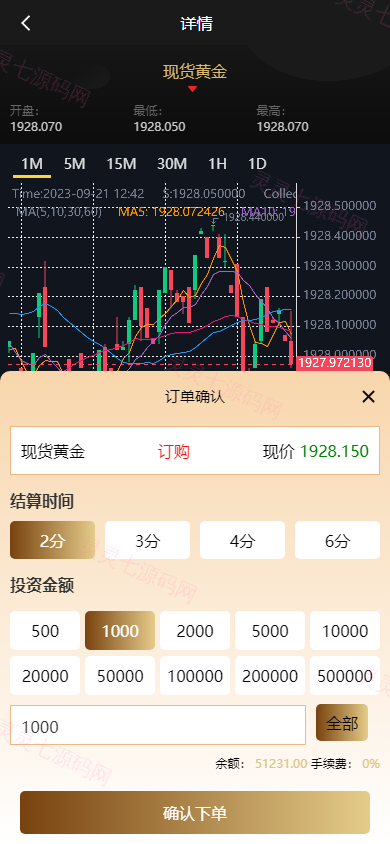 运营版微盘系统/期货黄金白银交易/微交易源码/代理后台 - 5