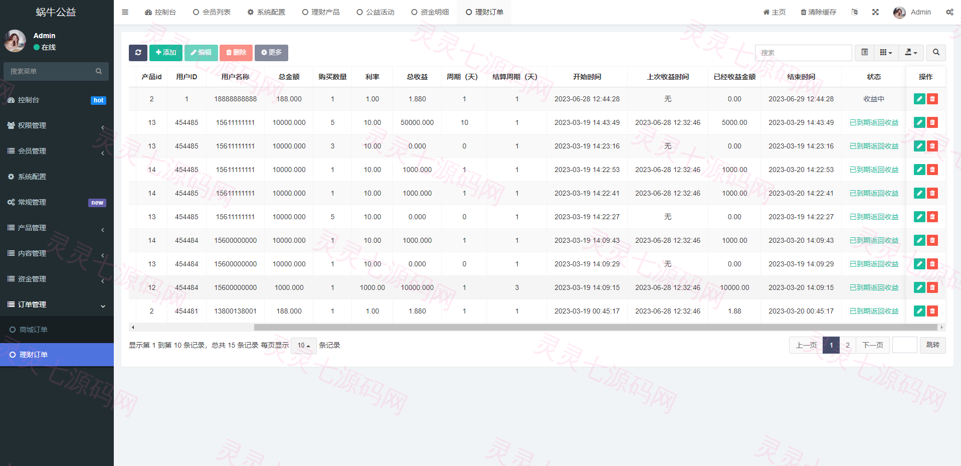 新版公益投资系统/扶贫投资理财/爱心捐赠/三级分销 - 21