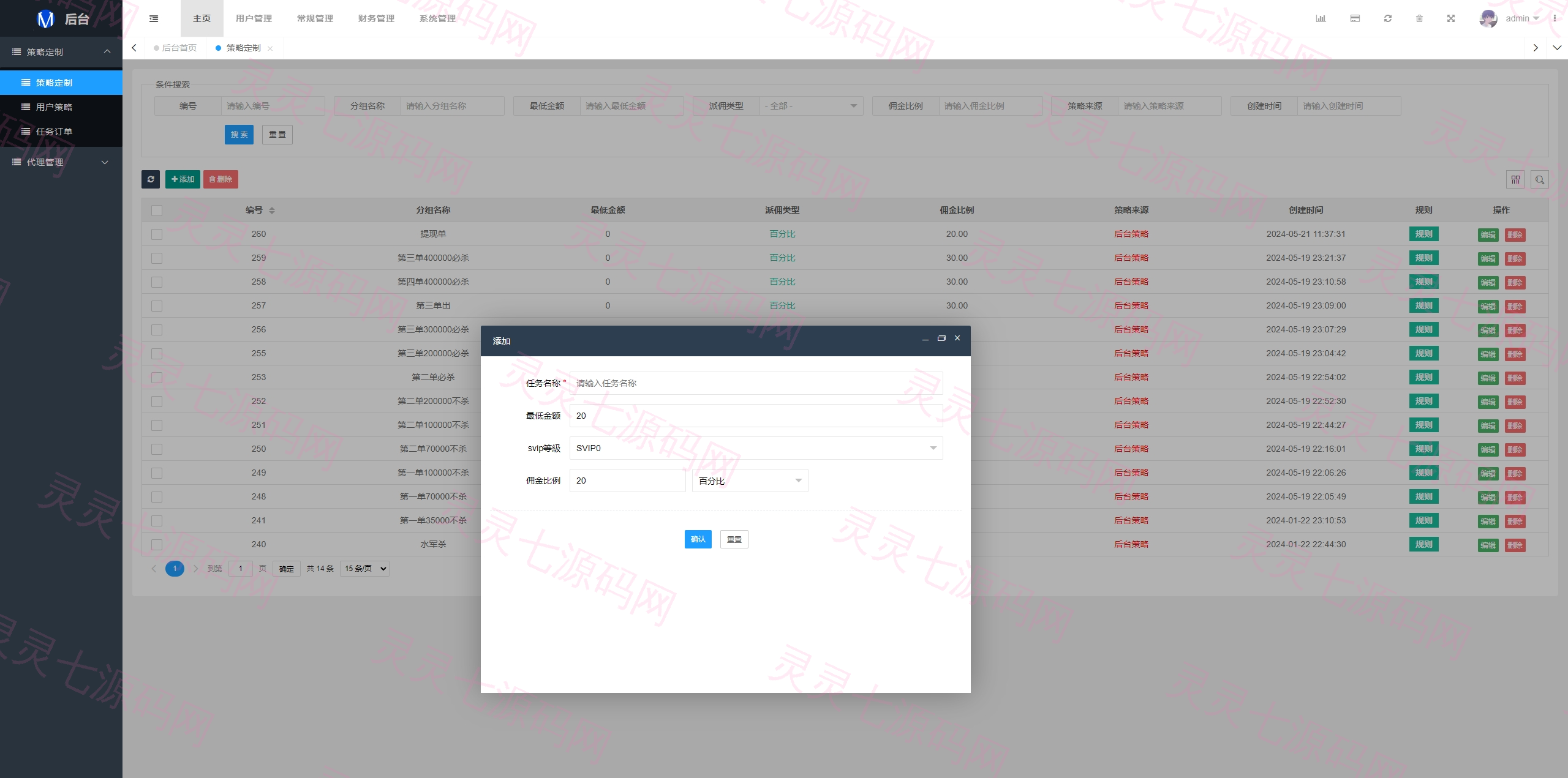 运营版前端uniapp海外抢单刷单系统/策略组/打针/风险值/36国语言 - 19