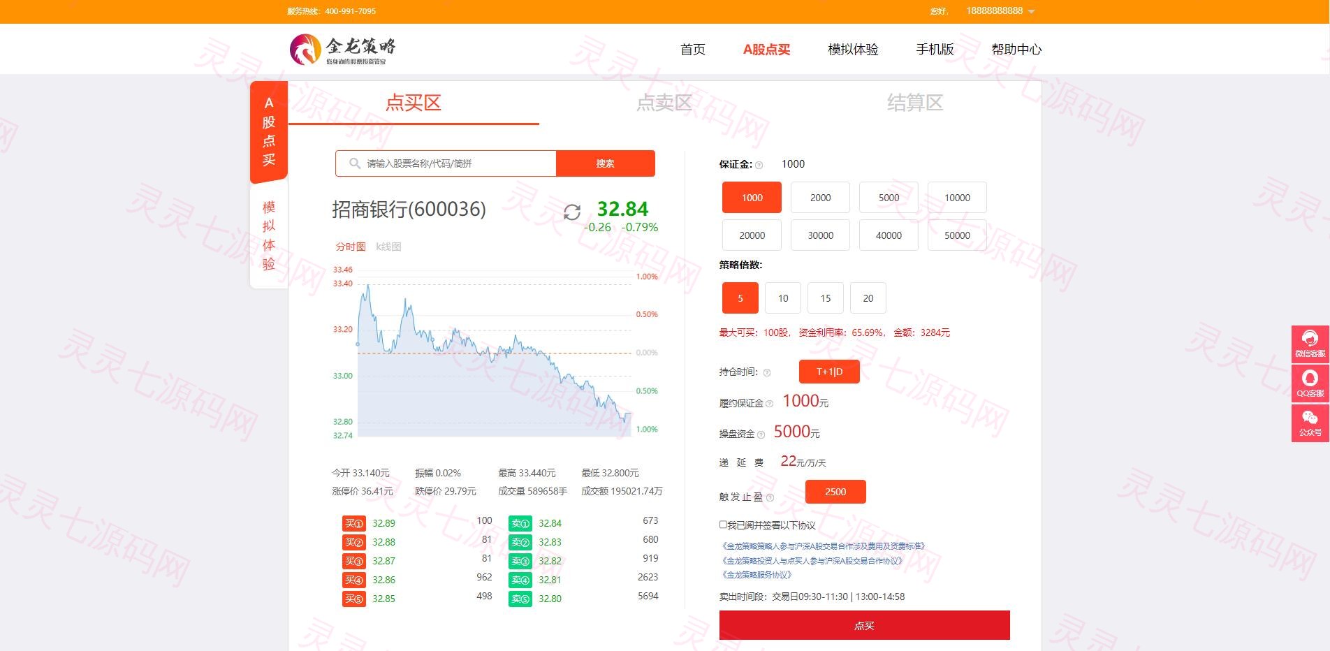 2022修复版策略配资系统/A股股票系统/买点策略 - 11